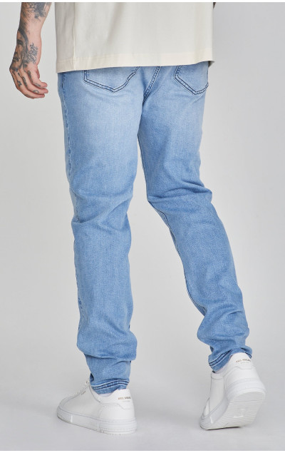 Sik Silk Męskie Jasnoniebieskie Dżinsy Drop Crotch