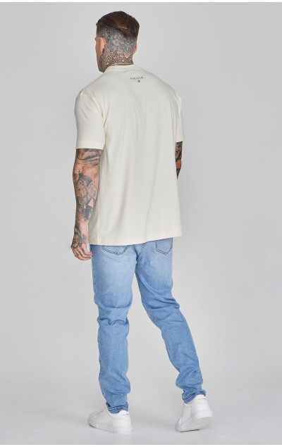 Sik Silk Męskie Jasnoniebieskie Dżinsy Drop Crotch