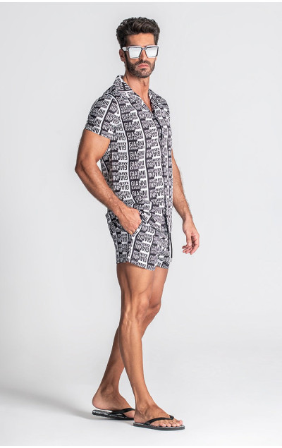 Gianni Kavanagh Męska Biała Koszulka Multiply Hawaiian