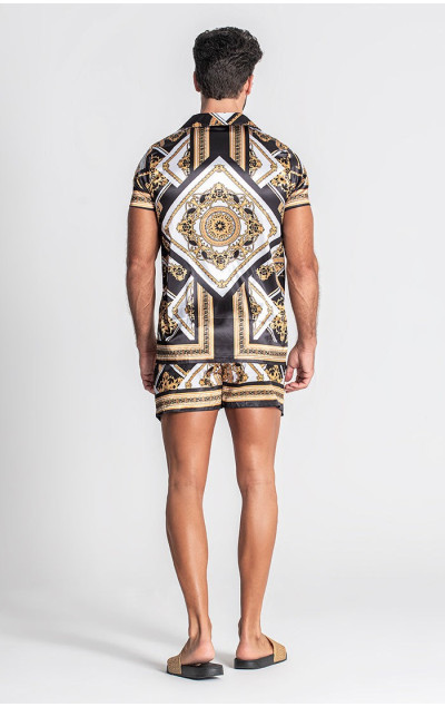 Gianni Kavanagh Black Edgy Hawaiian