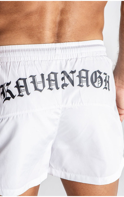 Gianni Kavanagh White Message Swimshorts