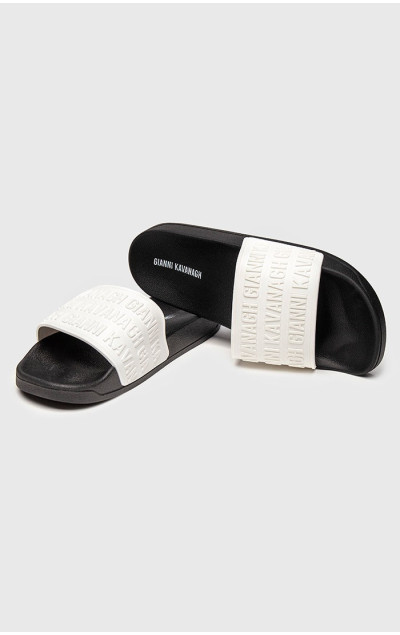 Gianni Kavanagh White Scroll Sliders