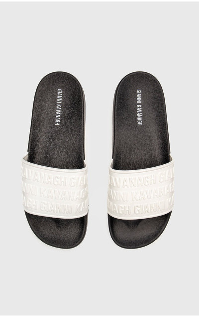 Gianni Kavanagh White Scroll Sliders