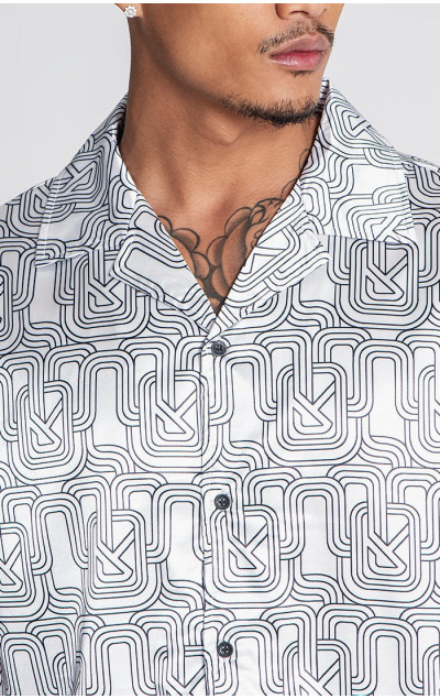 Gianni Kavanagh Męska Biała Koszulka Paradiso