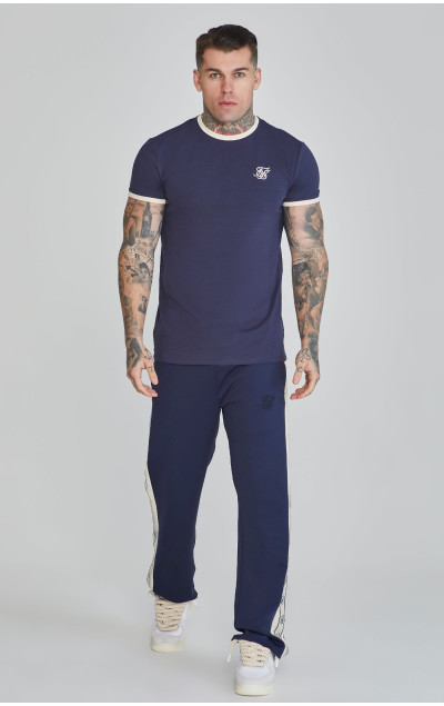Sik Silk Navy Ringer T-Shirt