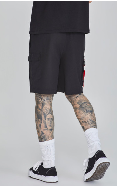 Sik Silk Black Flight Cargo Shorts