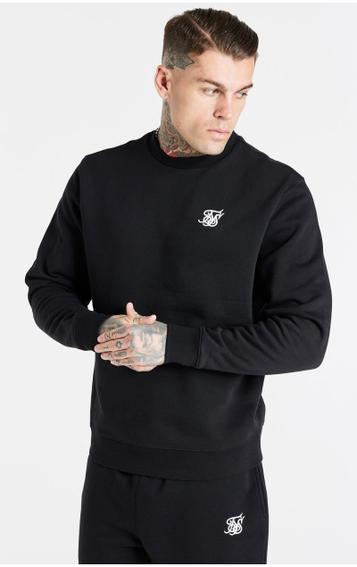 Sik Silk Męska Czarna Bluza Essential Sweatshirt