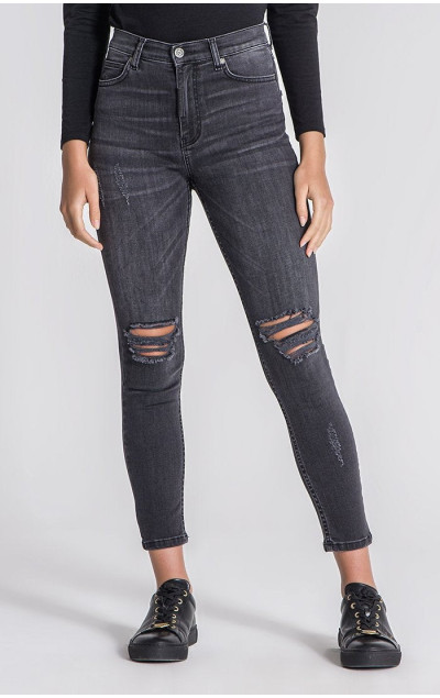 Gianni Kavanagh Grey Core Ripped Jeans