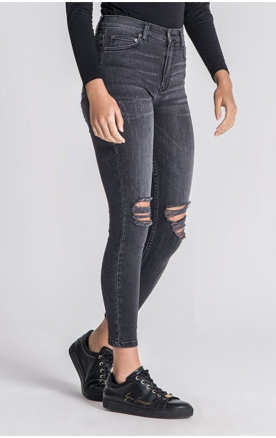 Gianni Kavanagh Grey Core Ripped Jeans