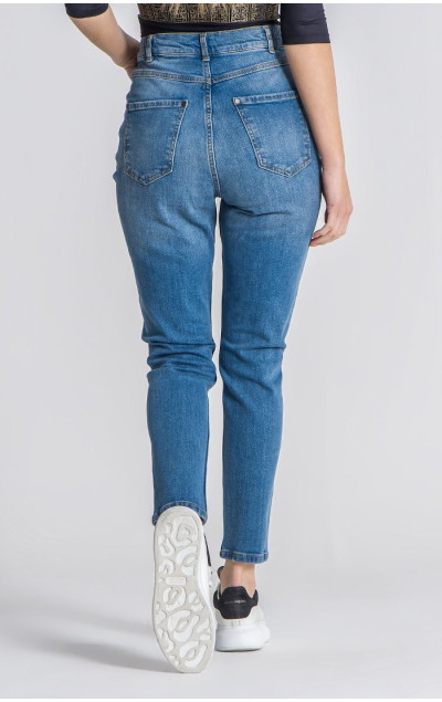 Gianni Kavanagh Women's Dark Blue Core Mom Fit Jeans