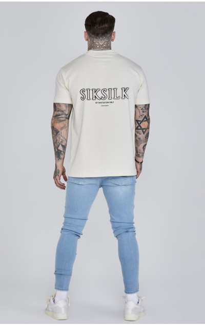 Sik Silk Pánske Svetlo Modré Jeansy Skinny