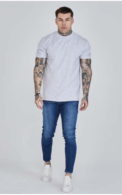 Sik Silk Męskie Ciemnoniebieskie Dżinsy Skinny Jeans