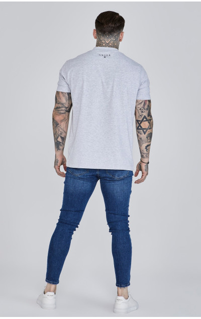 Sik Silk Dark Blue Skinny Jeans