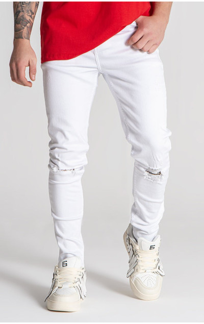 Gianni Kavanagh White Core Ripped Jeans