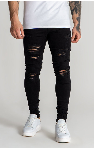 Gianni Kavanagh Black Core Destroyed Jeans