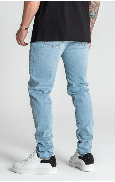 Gianni Kavanagh Pánske Modré Jeansy Slim Fit