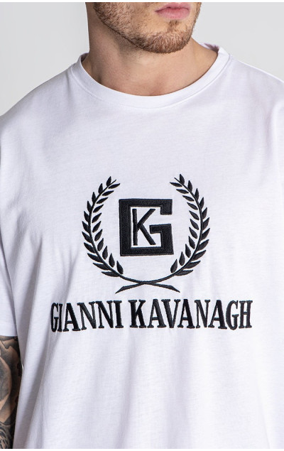 Gianni Kavanagh Męska Biała Koszulka Unity