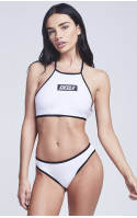 Sik Silk Box Logo High Tie Bikini Top