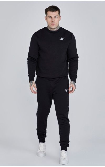 Sik Silk Essential Cuffed Jogger Black