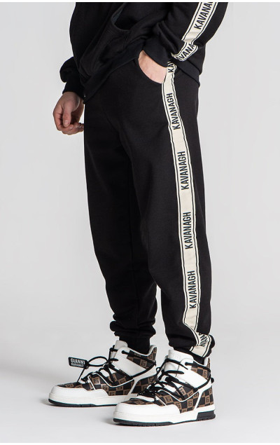 Gianni Kavanagh Black Racer Joggers