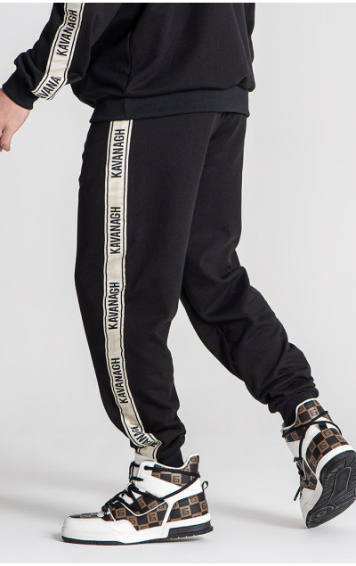 Gianni Kavanagh Black Racer Joggers
