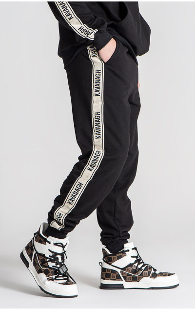 Gianni Kavanagh Black Racer Joggers