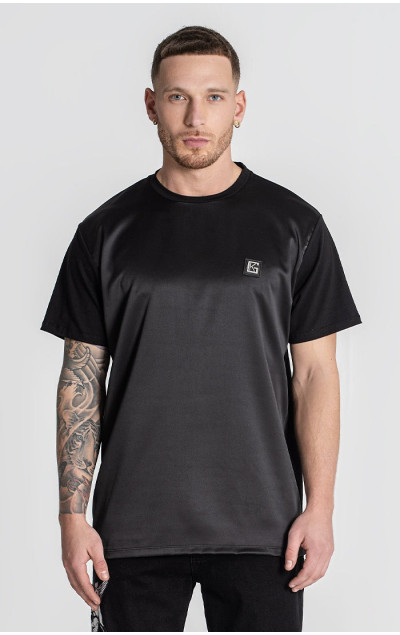 Gianni Kavanagh Black Satin Tee
