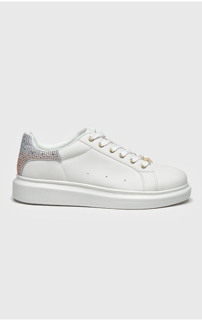 Gianni Kavanagh Pánske Biele Tenisky Crystal Fade Sneakers