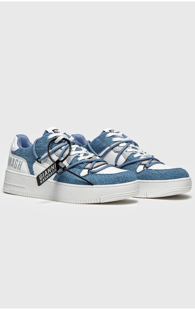 Gianni Kavanagh Blue Denim Sneakers