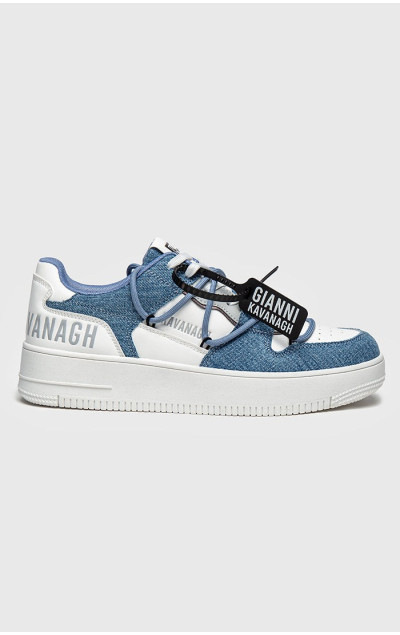 Gianni Kavanagh Blue Denim Sneakers