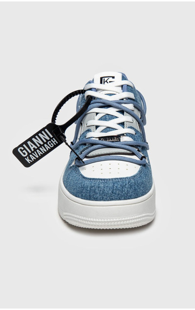 Gianni Kavanagh Blue Denim Sneakers