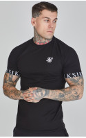 Sik Silk Pánské Černé Tričko Tech