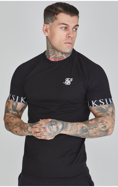 Sik Silk Pánské Černé Tričko Tech