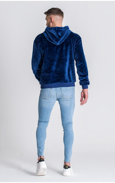 Gianni Kavanagh Blue GK Iron Sherpa Hoodie