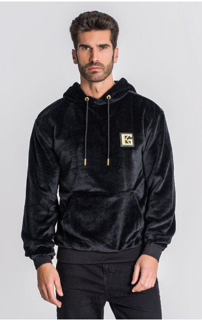 Gianni Kavanagh Męska Czarna Bluza iD Sherpa Hoodie