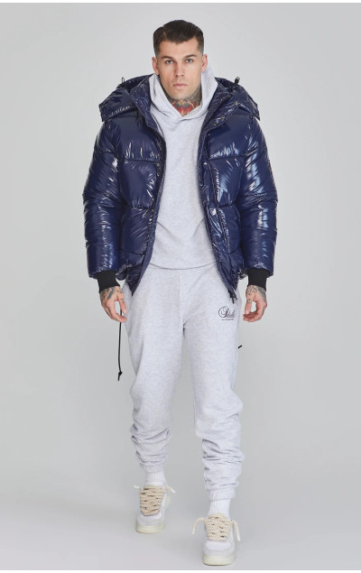 Sik Silk Blue Puffer Jacket