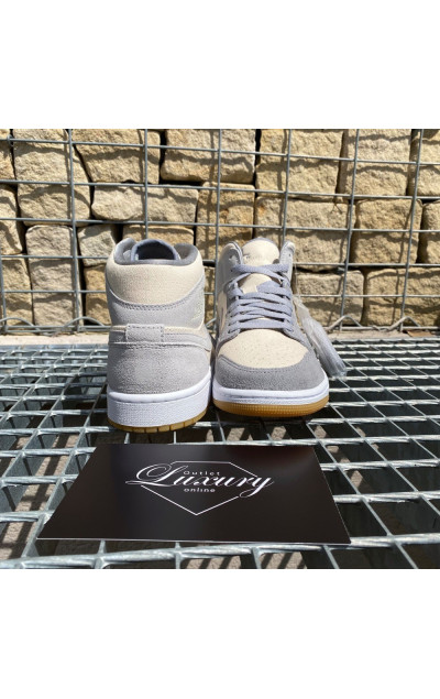 Air Jordan 1 Mid Coconut Milk Particle Grey