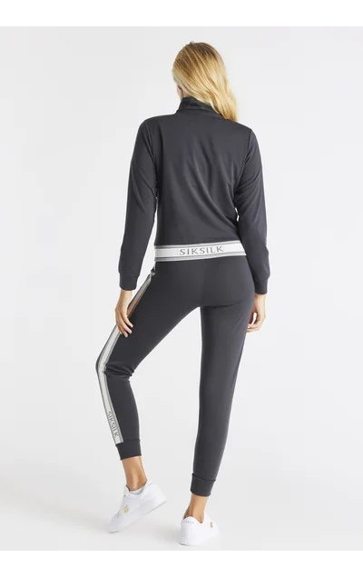 Sik Silk Grey Elevate Zip Track Top