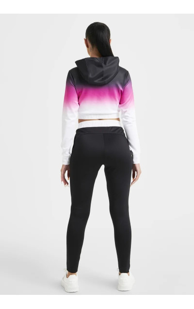 Sik Silk Fade Crop Top Black