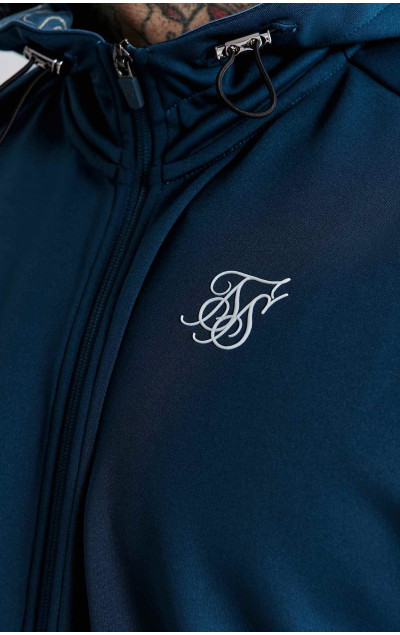 Sik Silk Pánská Modrá Mikina Full Zip