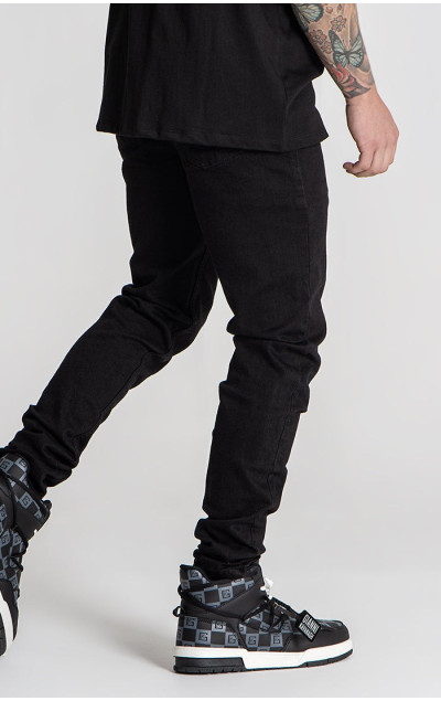 Gianni Kavanagh Męskie Czarne Dżinsy Core Slim Fit
