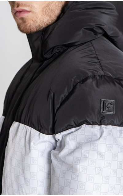 Gianni Kavanagh Męska Biała Kurtka Clone Puffer