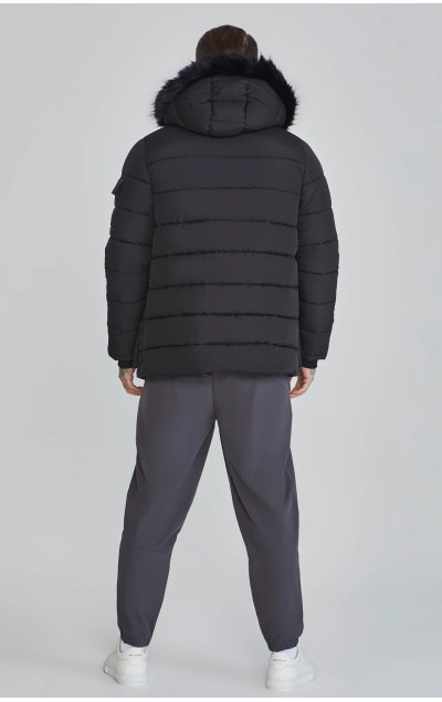 Sik Silk Pánská Černá Parka