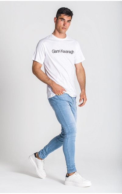 Gianni Kavanagh Pánské Bílé Tričko Essential Maxi Regular