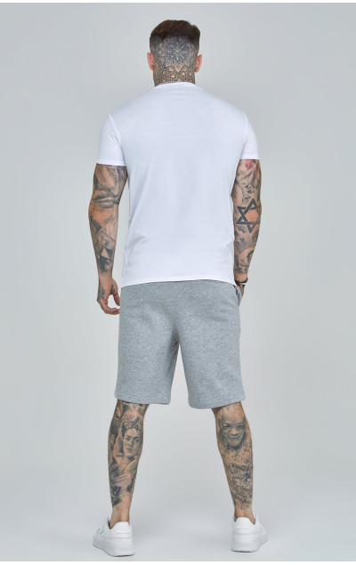 Sik Silk Pánské Bílé Tričko White Essentials Short Sleeve Muscle Fit