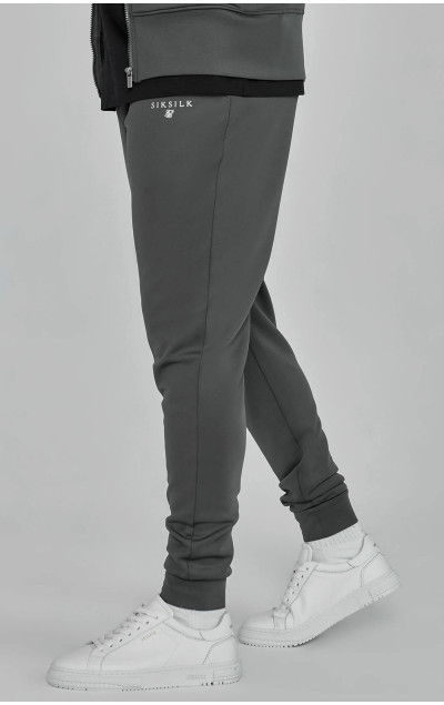 Sik Silk Grey Essentials Poly Track Pants