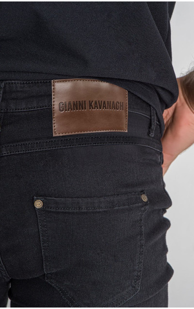 Gianni Kavanagh Pánske Černé Jeany Black Victory