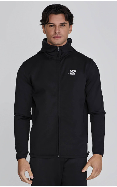 Sik Silk Pánská Černá Mikina Full Zip