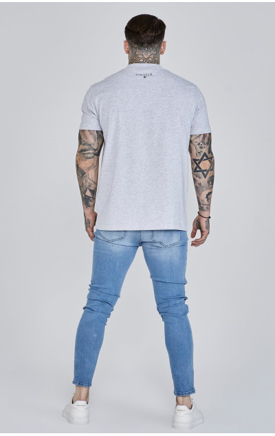 copy of Sik Silk Blue Distressed Skinny Jeans