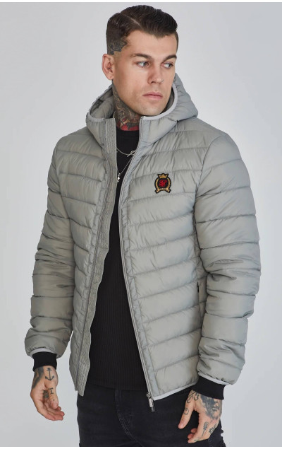 Sik Silk Męska Szara Kurtka Bubble